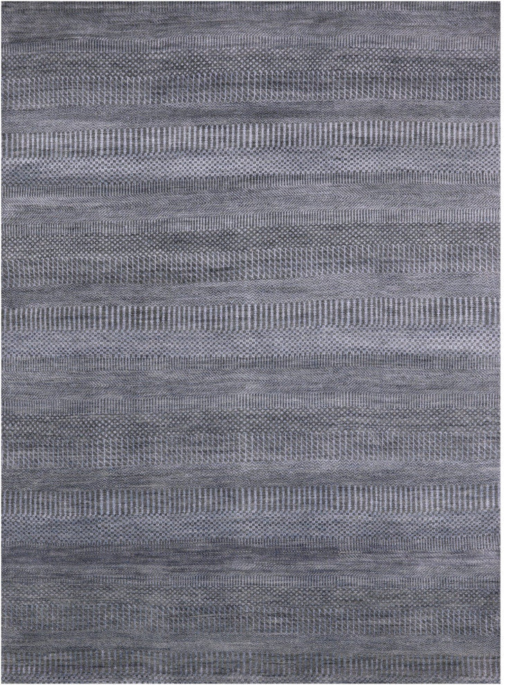 5' 2" X 7' 0" Savannah Grass Wool and Silk Hand Knotted Rug Q11510