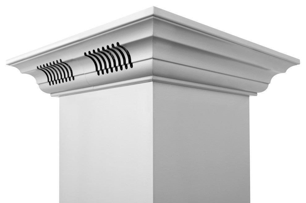 30" ZLINE CrownSound  Island Mount Range Hood, Stainless Steel, KE2iCRN-BT-30