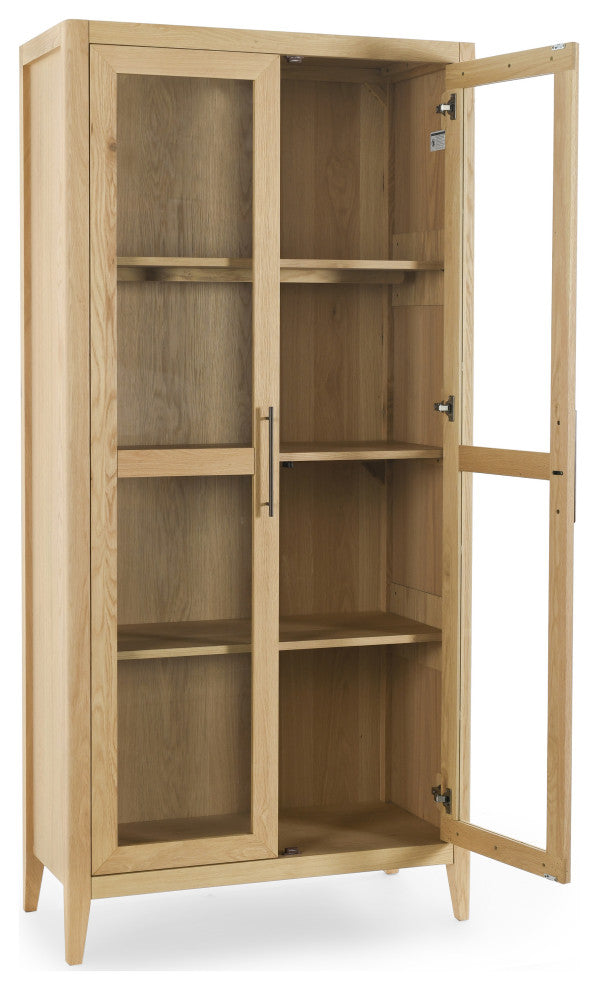Beechgrove Curio Cabinet, Natural Brown