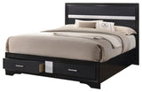 Coaster Miranda 4-piece Eastern King Platform Storage Wood Bedroom Set Black