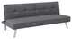 Serta Carson Tufted Sleeper Sofa in Charcoal Gray Fabric Upholstery