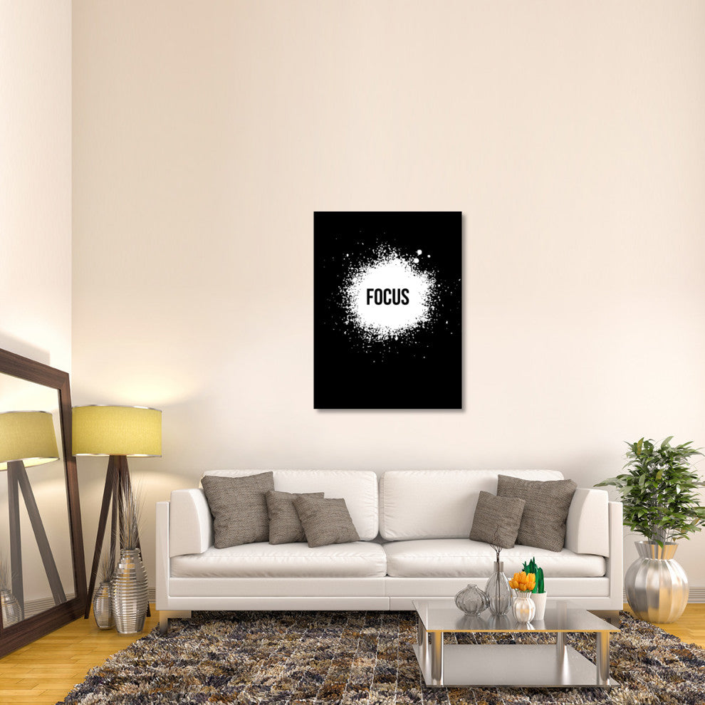 "Focus Poster Black" Fine Art Print