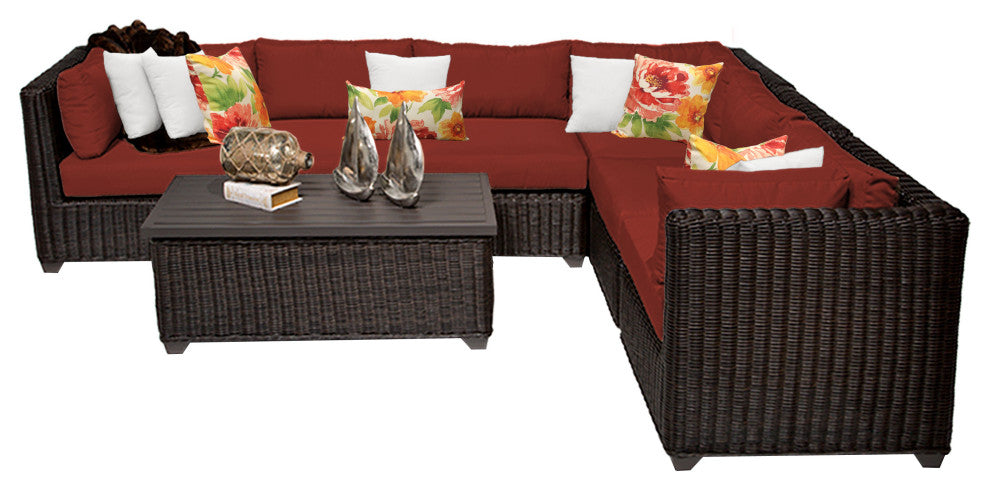 Venice 7 Piece Outdoor Wicker Patio Furniture Set 07b