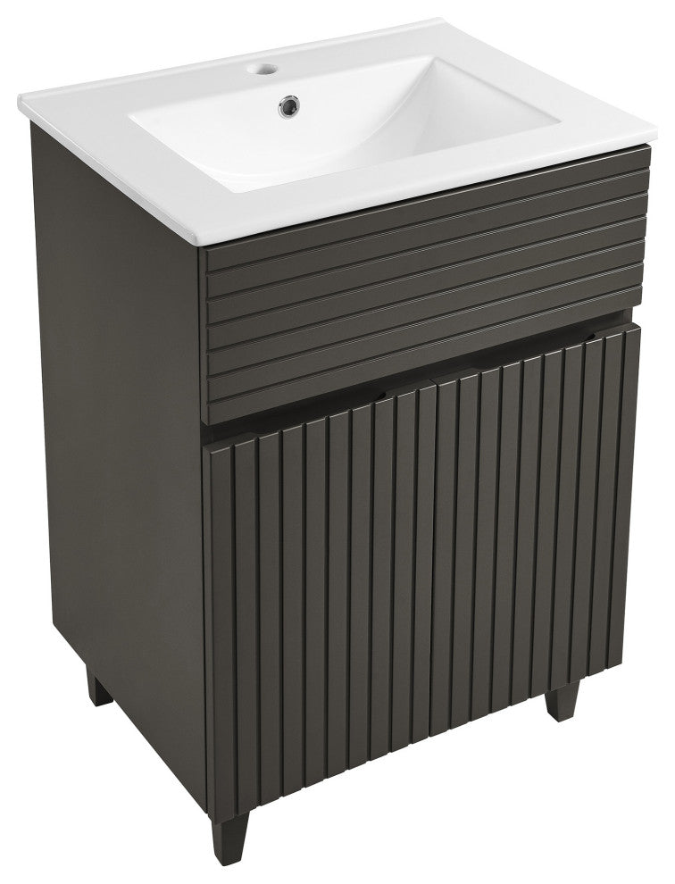 Bernay 24" Bathroom Vanity, Cedar Gray