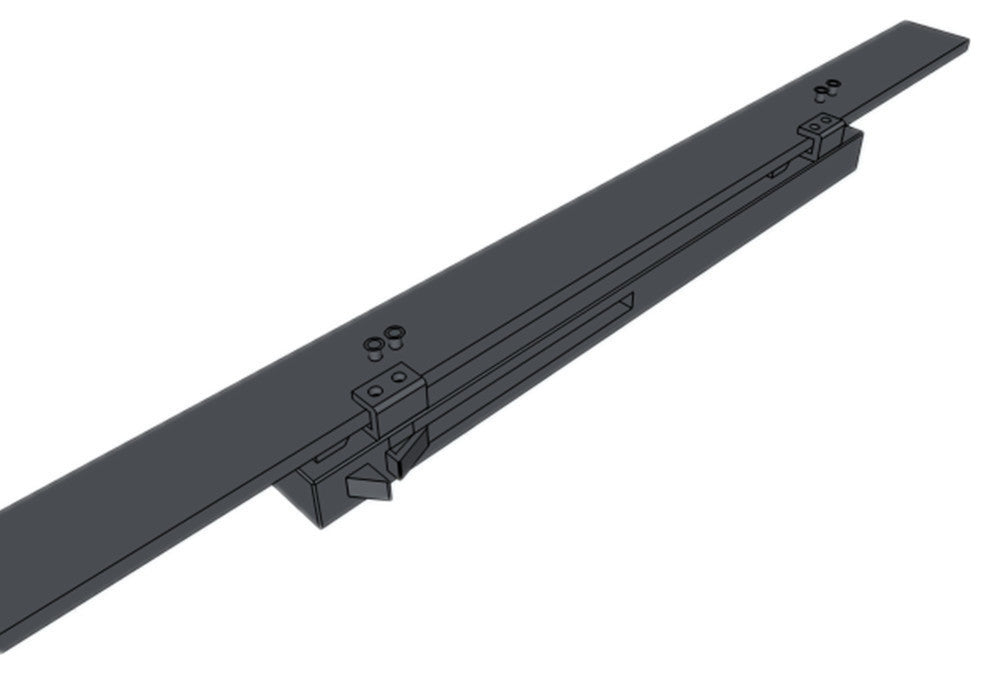 Sliding Barn Door Hardware Kit, Straight Design, Soft Close Mechanism