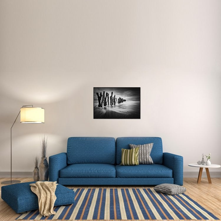 "Timber Graffiti" Framed Canvas Giclee by Sobul, 37x25"