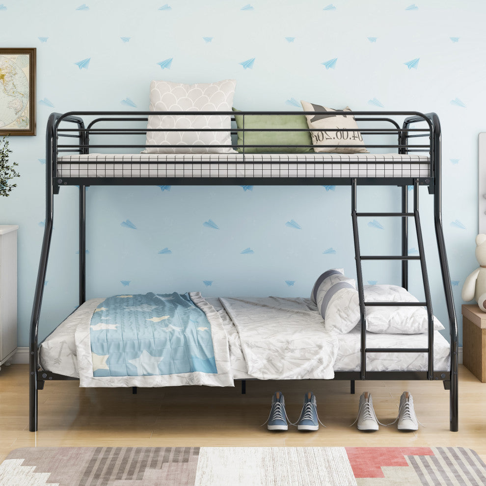 Gewnee Heavy Duty Twin-Over-Full Metal Bunk Bed
