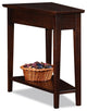 Leick Furniture Recliner Wood Wedge Table in a Chocolate Oak Finish