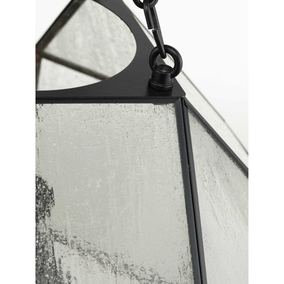 Progress Lighting Mauldin Brushed Nickel 3-Light Pendant, Seeded, P500222-009