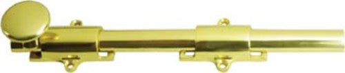 Deltana 8SB 8"L Surface Bolt - Lifetime Polished Brass