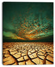 Drought Land under Blue Sky, Oversized Landscape Canvas Art, 30"x40"