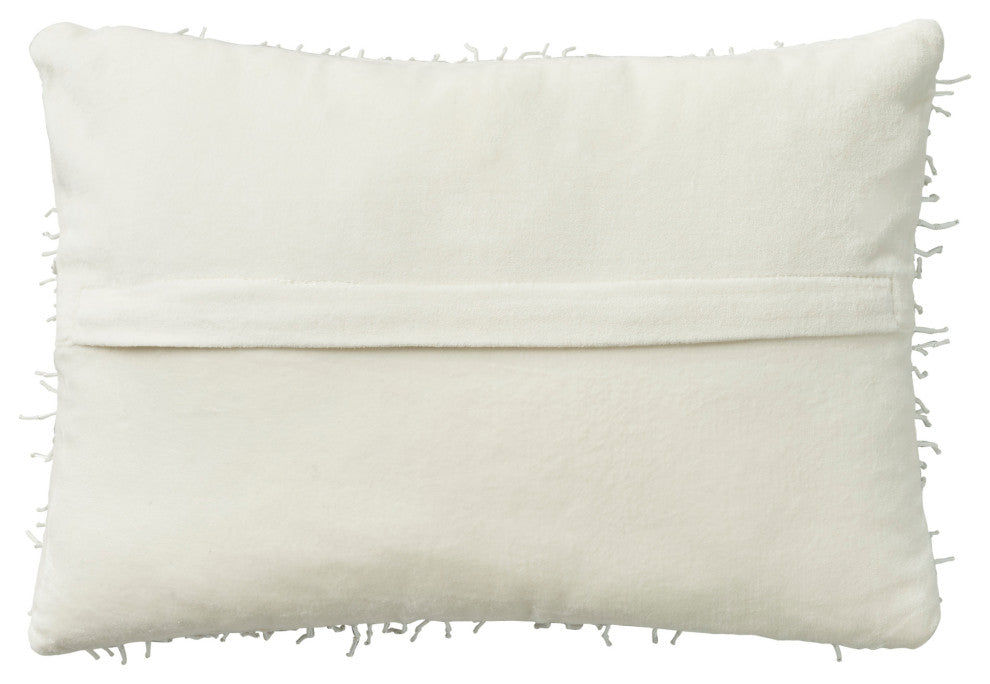 Nourison Home 10"x14" Mina Victory Sofia Beaded Tassels White Throw Pillows