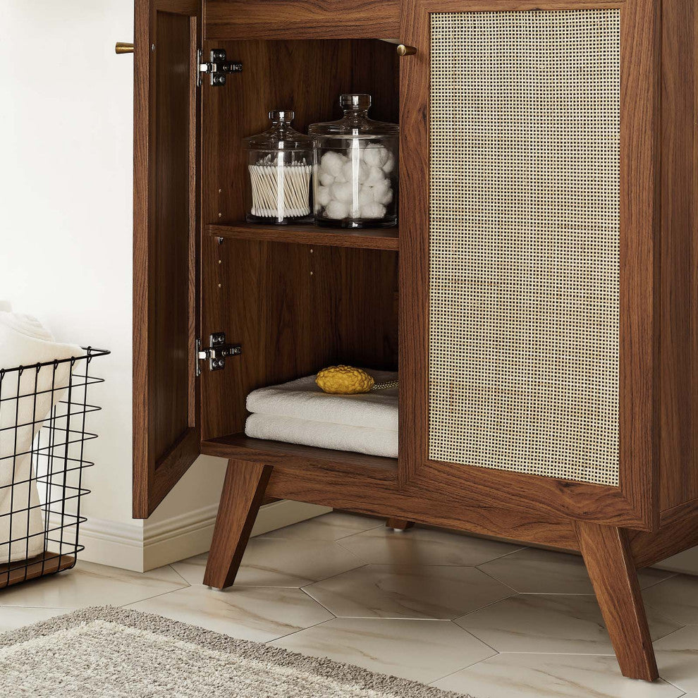 Soma 30" Bathroom Vanity Cabinet (Sink Basin Not Included) - Walnut