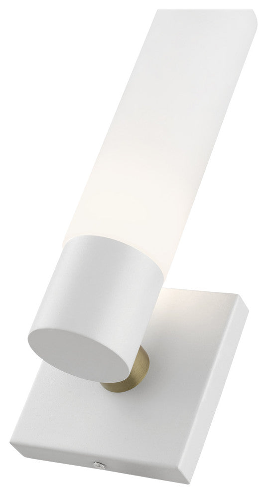 Livex Lighting Textured White ADA Single Sconce