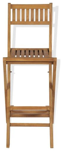 Vidaxl 3 Piece Bistro Set With Folding Chairs Solid Teak Wood