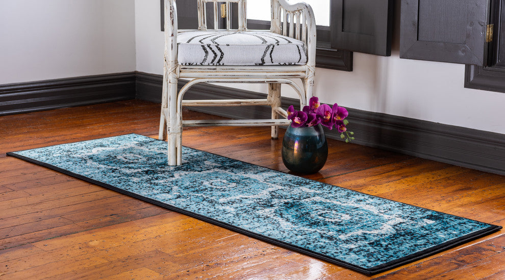 Unique Loom Blue Lygos Imperial 2' 0 x 6' 0 Runner Rug