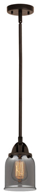 Small Bell Mini Pendant, Oil Rubbed Bronze, Plated Smoke, Plated Smoke