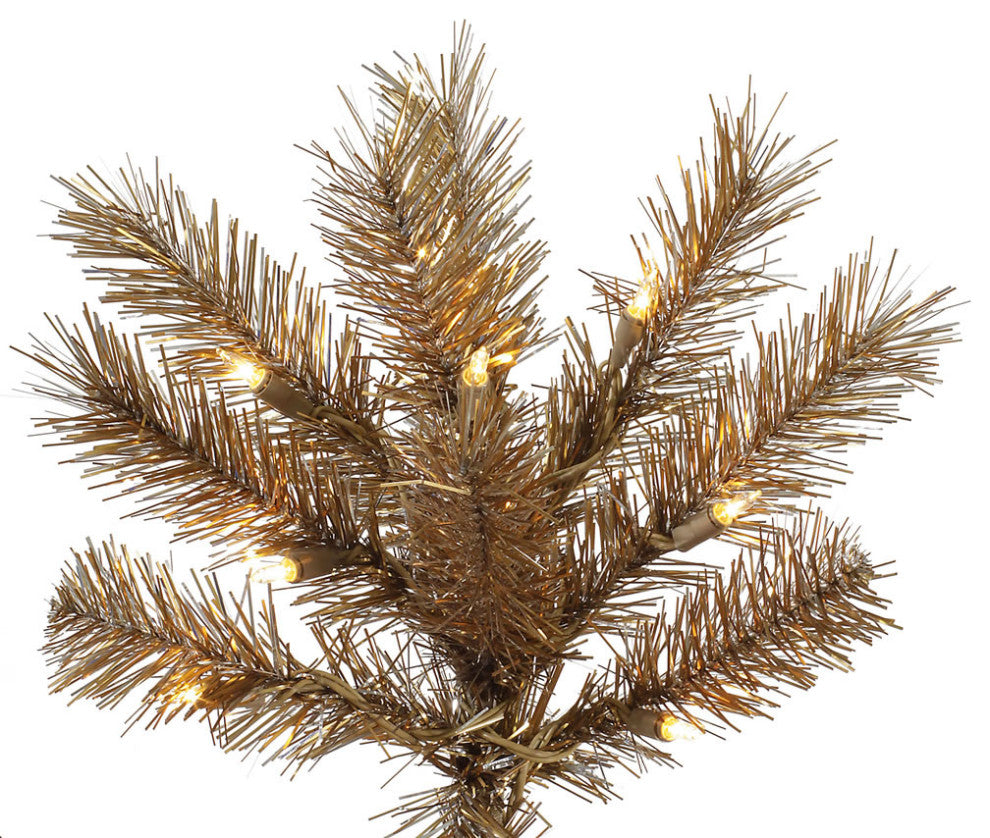 Metal Mix Tinsel Artificial Christmas Tree , Clear, 12'