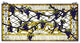 Meyda Lighting 79789 17"W X 32"H Grape Diamond Trellis Stained Glass Window