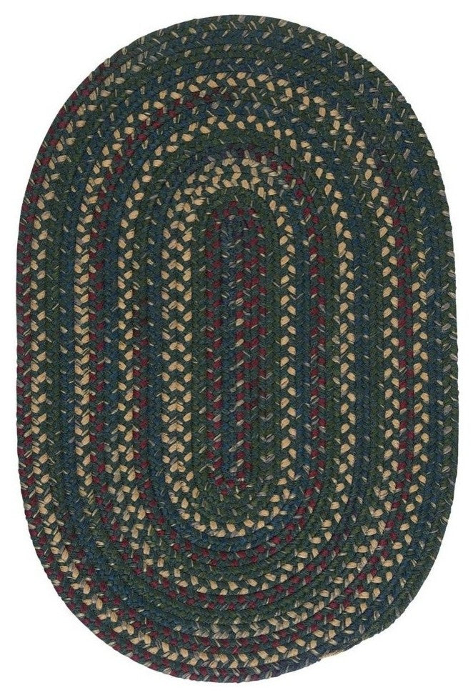 Colonial Mills Midnight MN77 Deep Forest Traditional Area Rug, Round 10'x10'