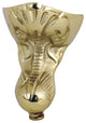 Aqua Eden 4 Pieces (Set) Tudor Tub Feet, Polished Brass