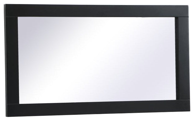 Elegant Decor Aqua Vanity Mirror Black