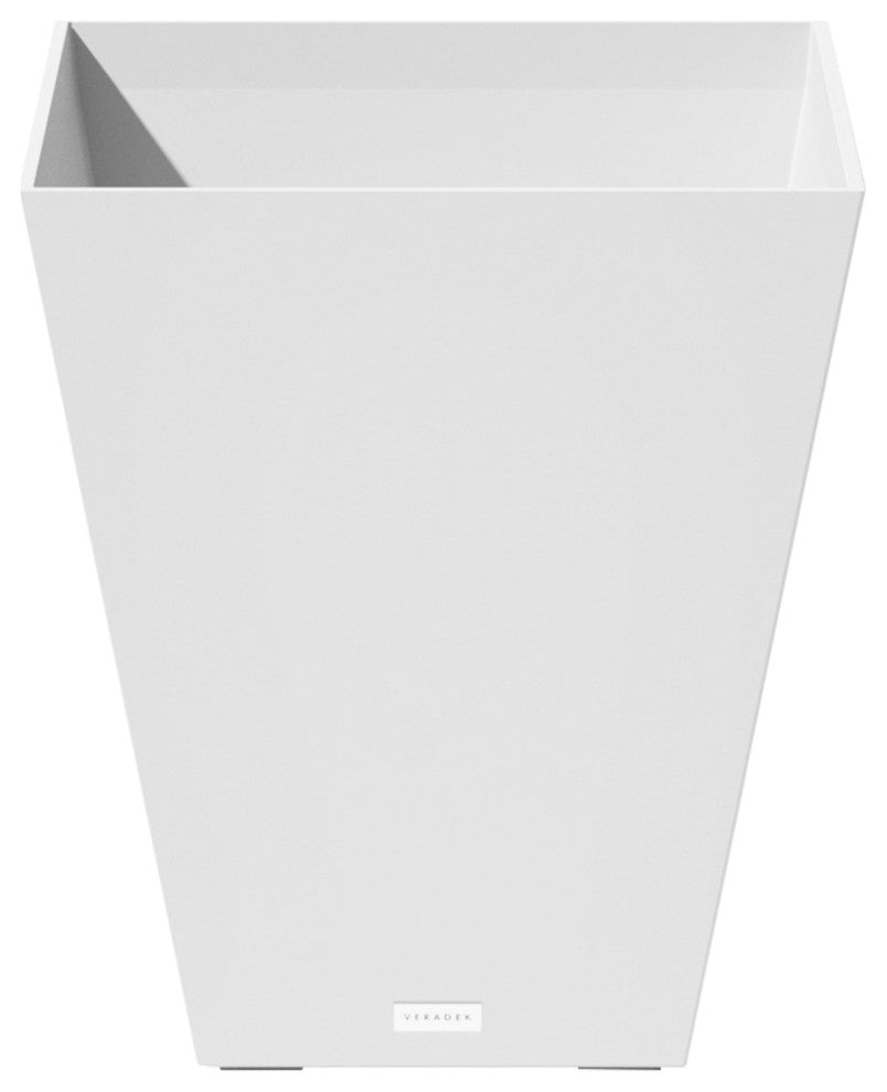 Nobleton Square Planter, White, 22 Inch, 1 Pack
