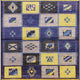 Ahgly Company Indoor Square Mid-Century Modern Area Rugs, 3' Square