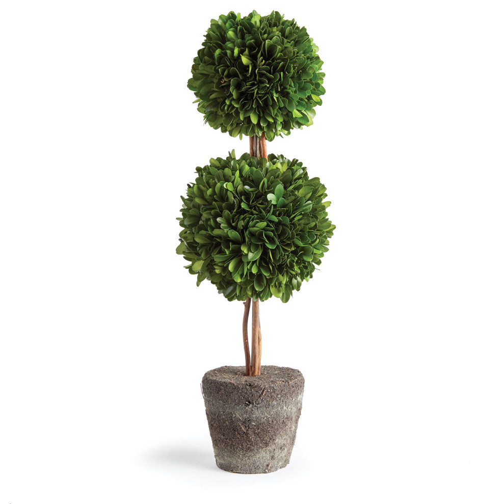 Boxwood Double Sphere Topiary Drop-In, 20"