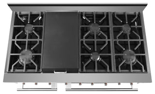 NXR SC 48" Stainless Steel Gas Range, 6 Burner with Dual Convection Oven SC4811