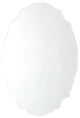 Scalloped Beveled Oval Mirror