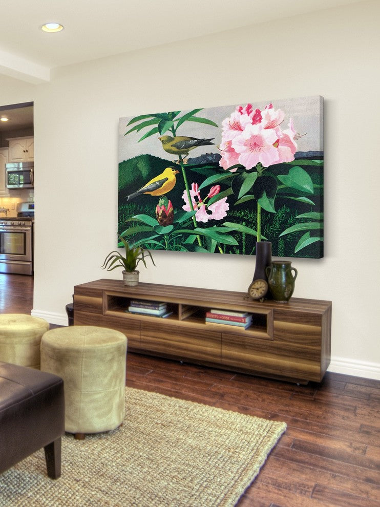 "Goldfinch" Painting Print on Wrapped Canvas