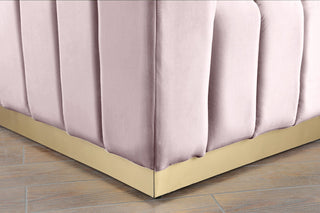 Marlon Velvet Upholstered Chair, Pink