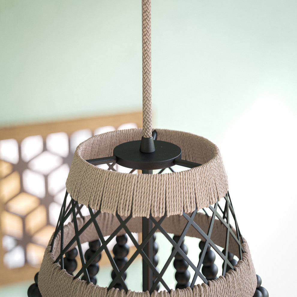 Kenroy 93740BL 3-Light Pendant, Samson