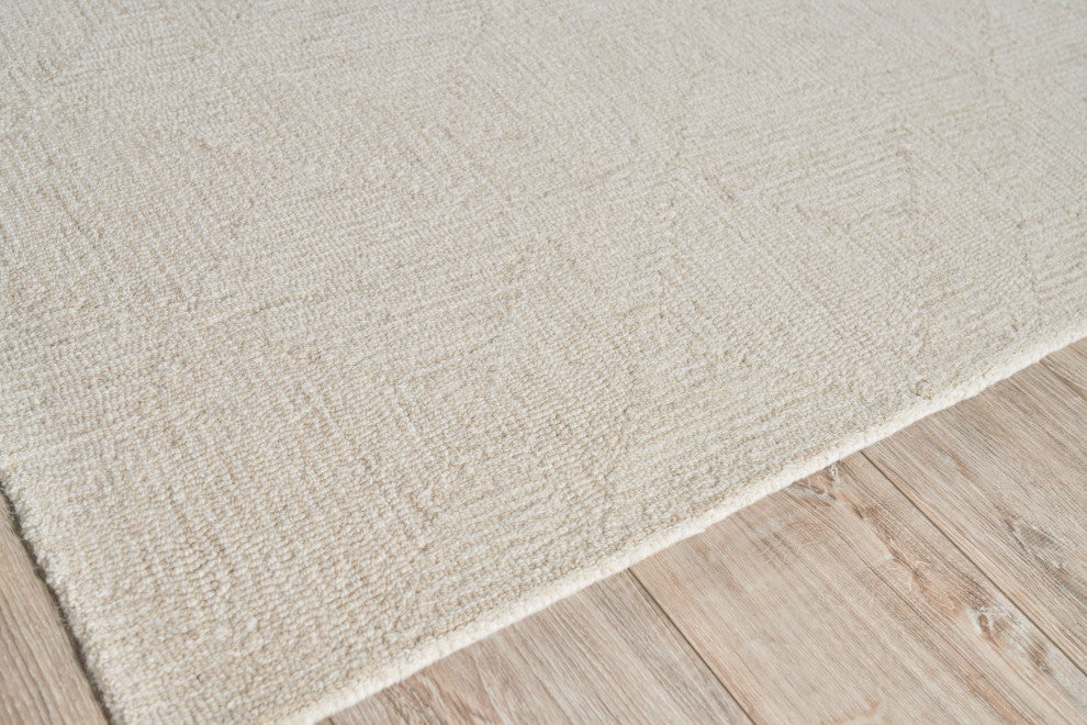 Caprice Handmade Hand-Tufted Wool Beige/Ivory Area Rug, 9'x12'