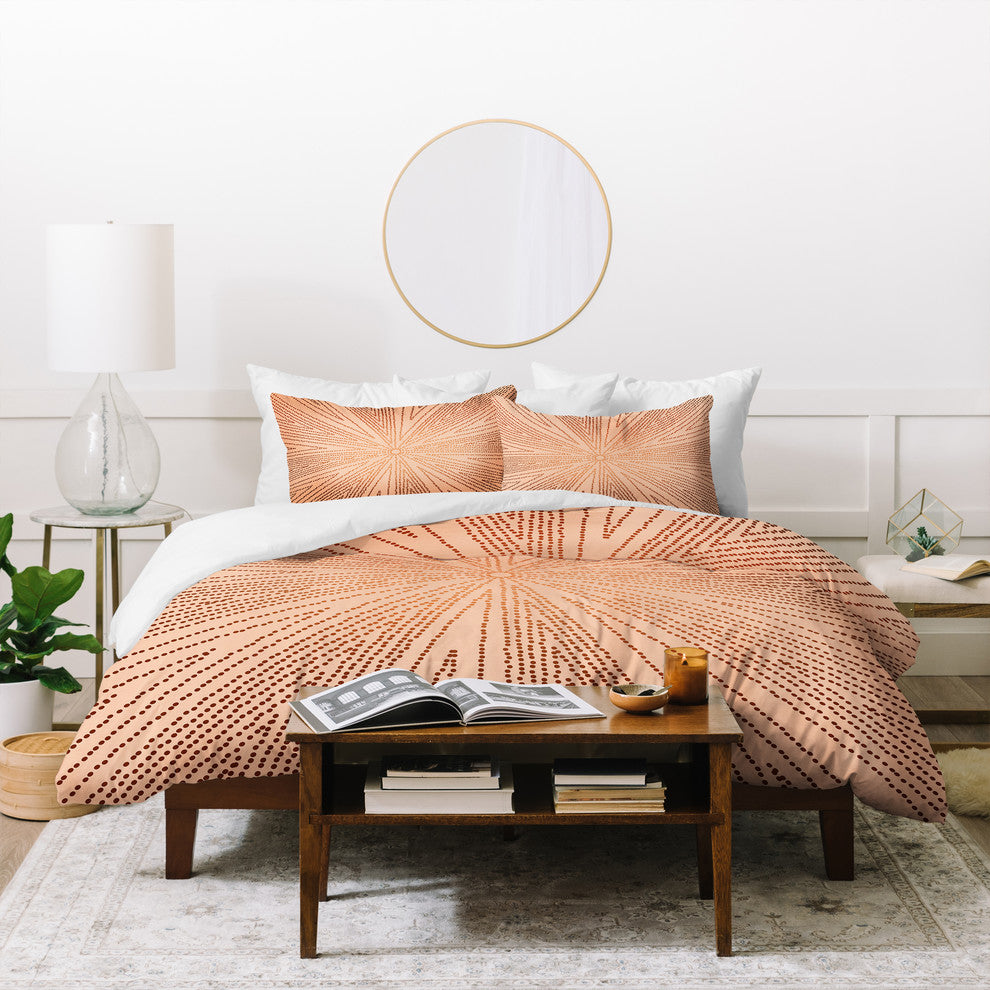 Iveta Abolina Rust Leaf Duvet Cover Set, Twin XL