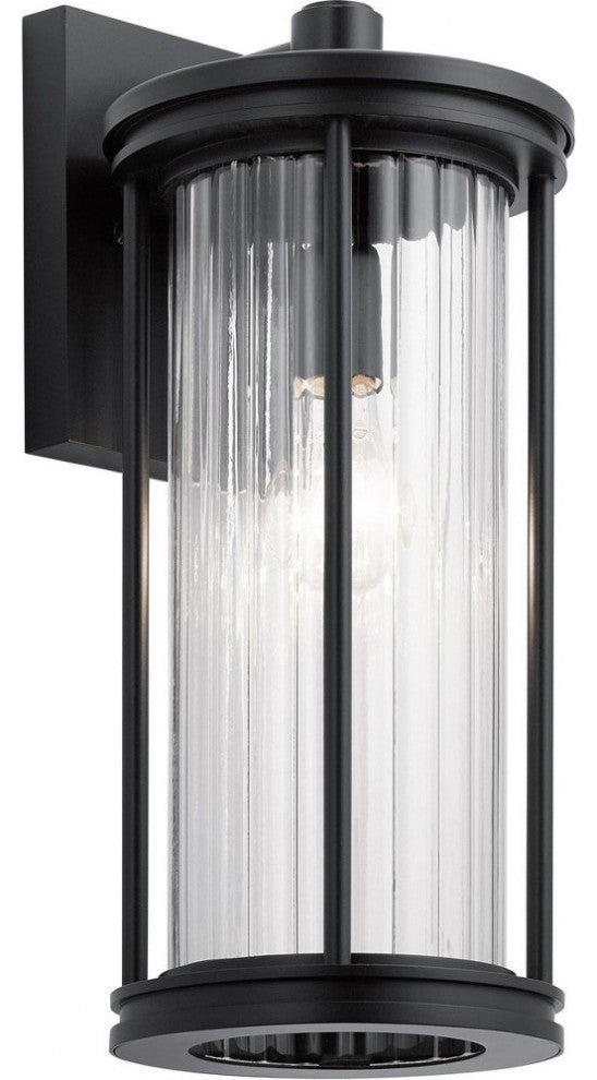 Kichler 59023BK One Light Outdoor Wall Mount, Black Finish