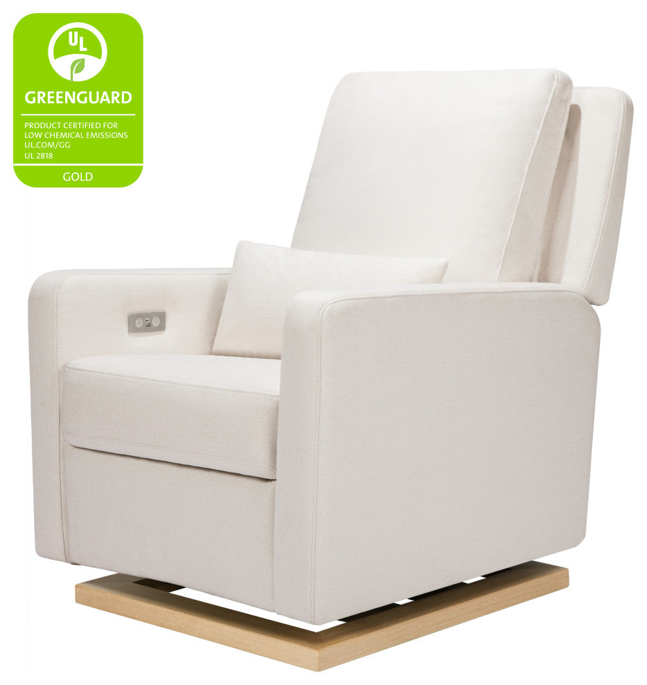Sigi Electronic Recliner and Glider, Boucle With USB port, Performance Cream Eco-Weave