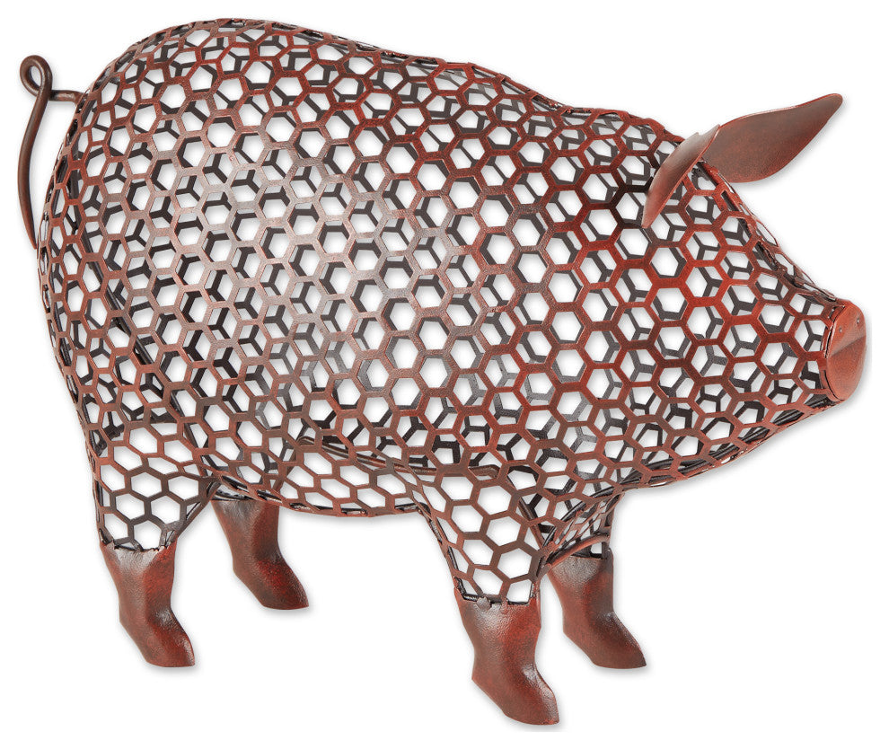Chicken Wire Pig Sculpture
