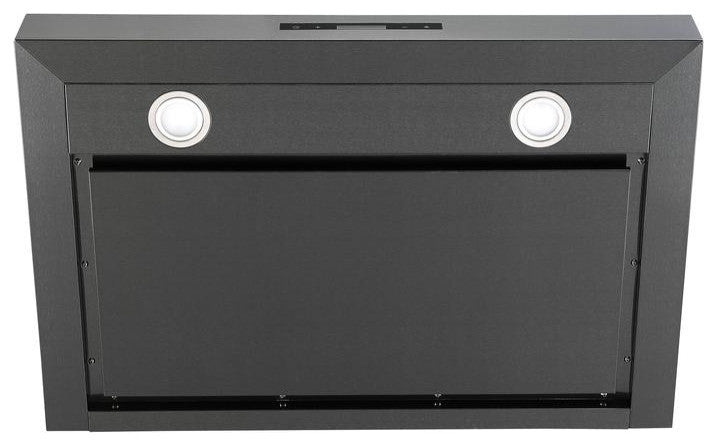 30" Convertible Wall Mount Rectangular Style Range Hood, Black Stainless Steel