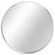 Round Aluminium Framed Wall Mounted Mirror, Silver, 32"
