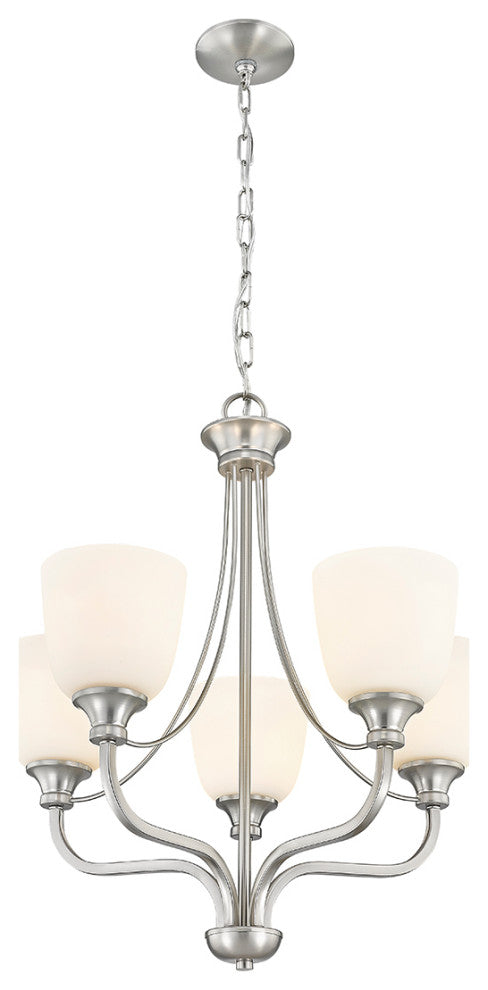 Alberta 5 Light 24" Brushed Nickel Chandelier