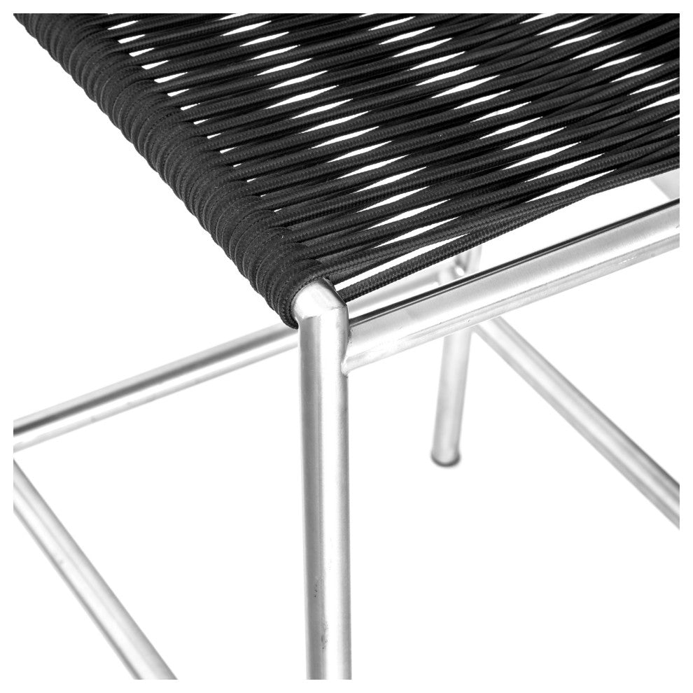Discontinued Brynn Outdoor Barstool Black - Black