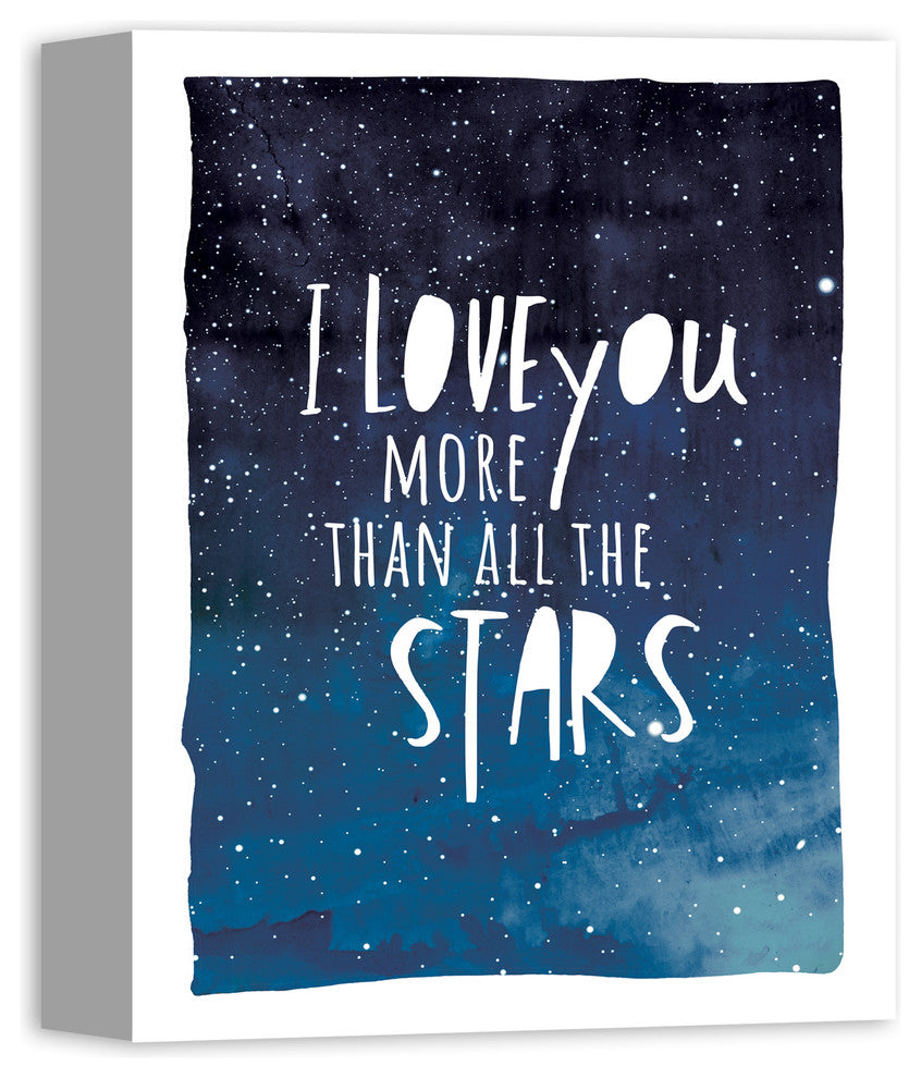 I Love You More Than All The Stars 11x14 Canvas Wall Art