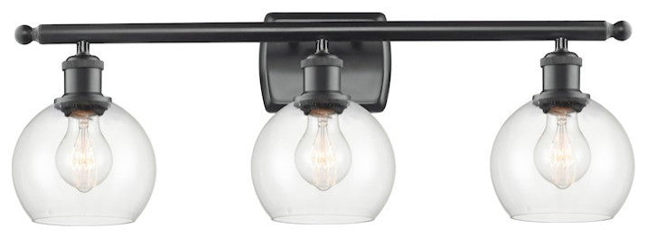 INNOVATIONS LIGHTING 516-3W-BK-G122-6-LED Athens Bath Vanity Light