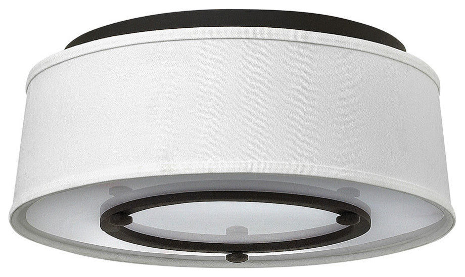 Hinkley Harrison Medium Flush Mount, Buckeye Bronze
