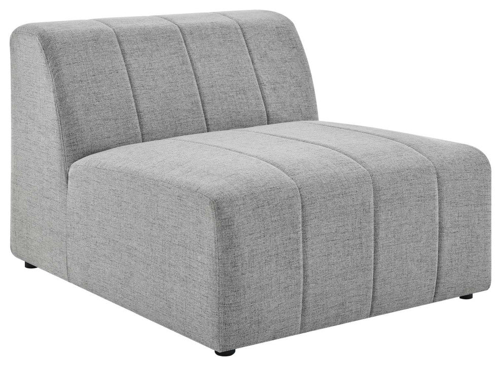 Bartlett Upholstered Fabric 8-Piece Sectional Sofa, Light Gray