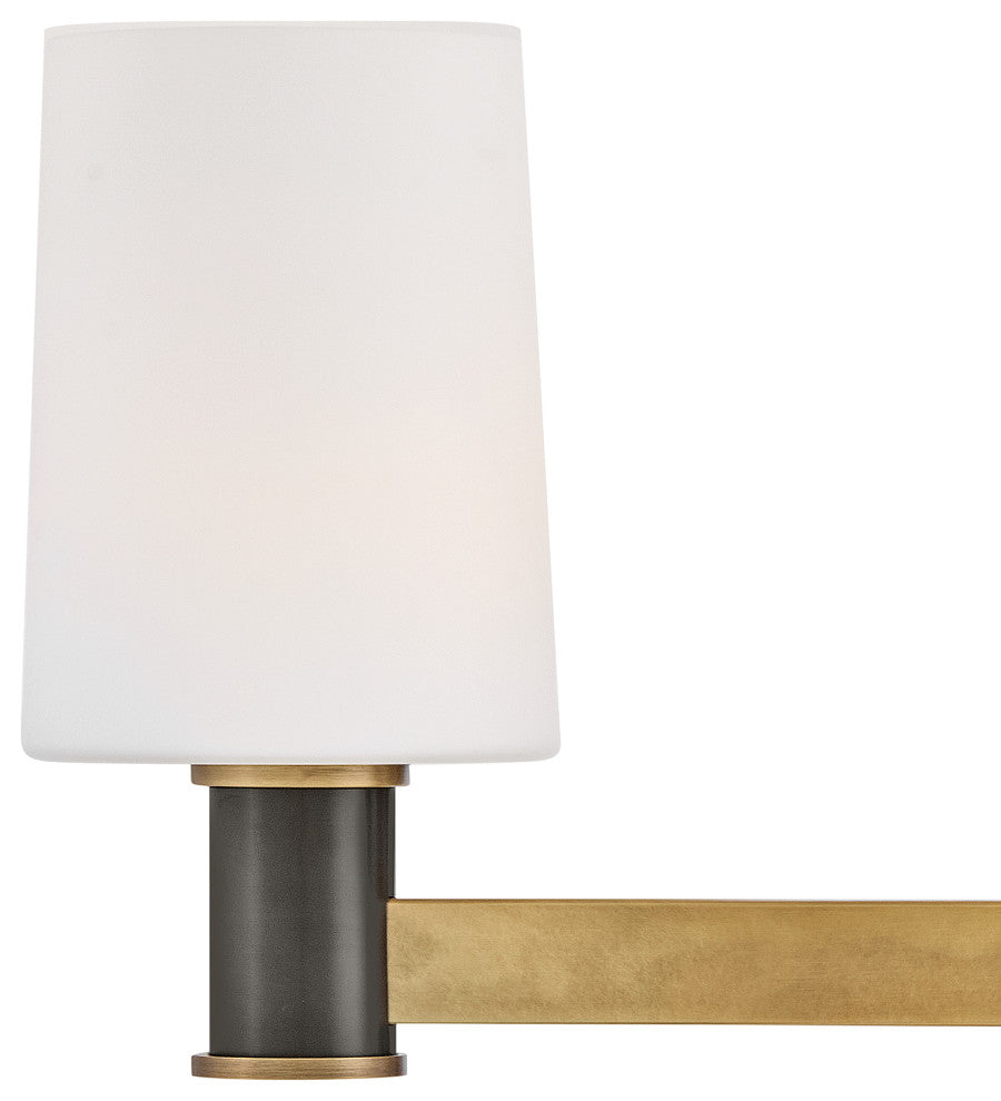 Hinkley Declan Medium Three Light Vanity, Heritage Brass
