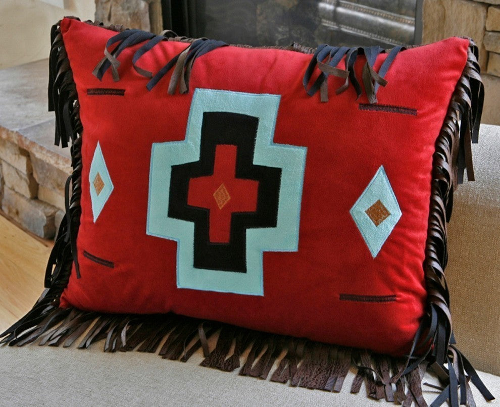 Cross Pillow, Red