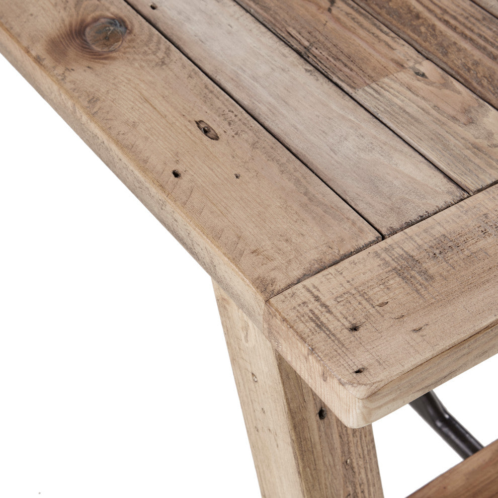 INK+IVY Sonoma Dining Bench, Natural, Natural, 4-Piece Dining Set